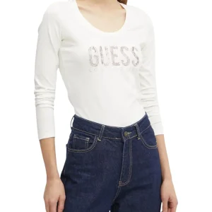 T-Shirt A Maniche Lunghe W5ri66 Cream White