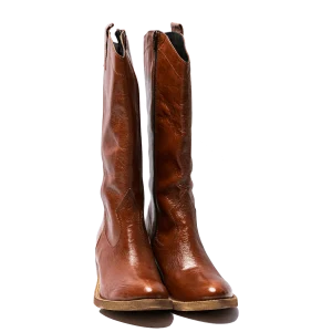 Stivale Camperos Giorgia Pelle Rama Ruggine