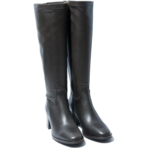 Stivale Melluso Elasticizzato Pelle Marrone