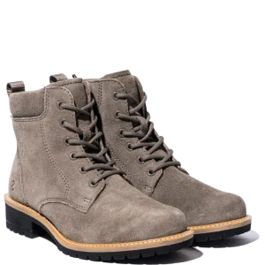 Stivaletto Allacciato Ecco Elaina Camoscio Dark Clay