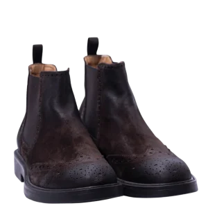 Stivaletto Beatles Brecos Camoscio Coda Di Rondine Marrone