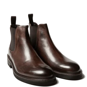 Stivaletto Chelsea Jerold Wilton Pelle Grained Cocco