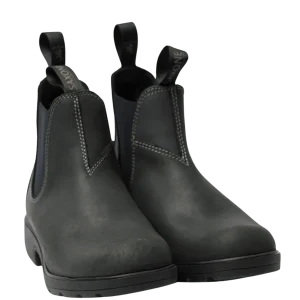 Stivaletto Beatles Saxone Pelle Ingrassata Grigio-Blu Man