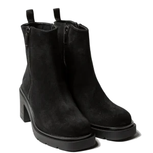 Tronchetto Antica Cuoieria Camoscio Cortina Nero