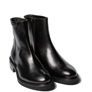 Tronchetto Luca Grossi Pelle Elasticizzata Natur Nero