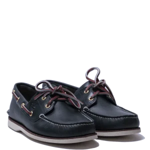 Vela Classic Boat Shoe Timberland Mid Blue Full Grain