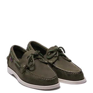Vela Sebago Docksides Portland Crazy H Green Military