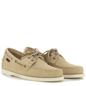 Vela Sebago Docksides Portland Flesh Out Suede Beige Camel
