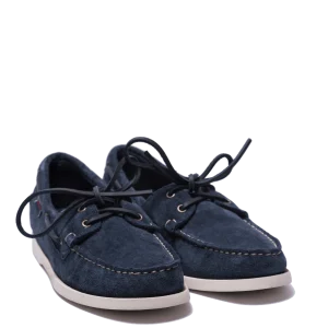Vela Sebago Docksides Portland Flesh Out Suede Blue Navy