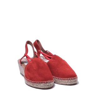 Zeppa Bassa in Corda Camoscio Rosso