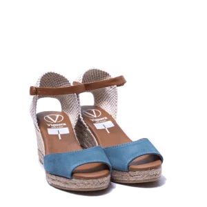 Zeppa in Corda Viguera Apertura in Punta Camoscio Jeans